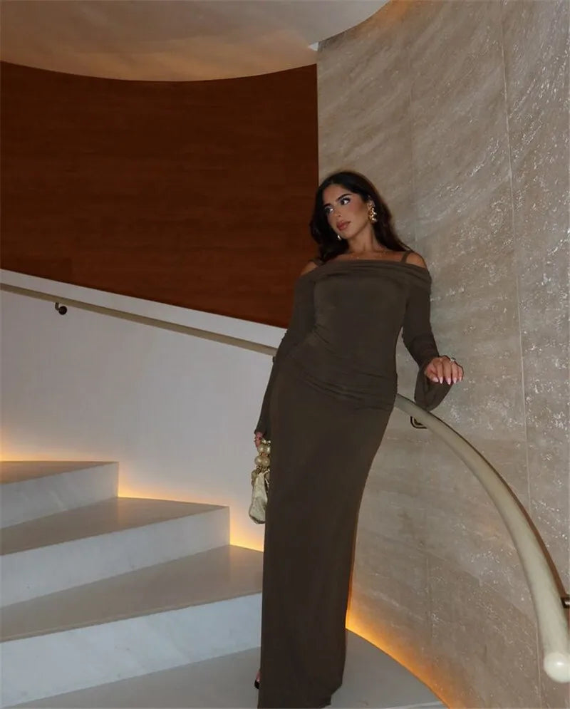black maxi dress