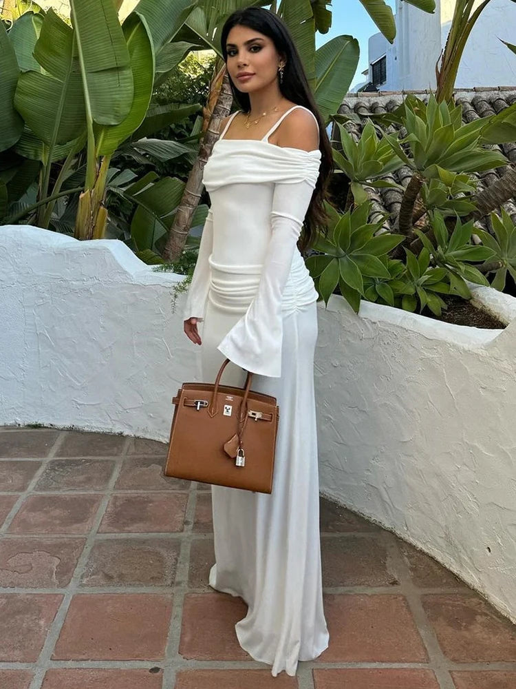 white maxi dress