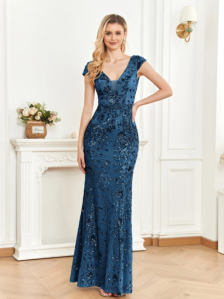blue maxi dress