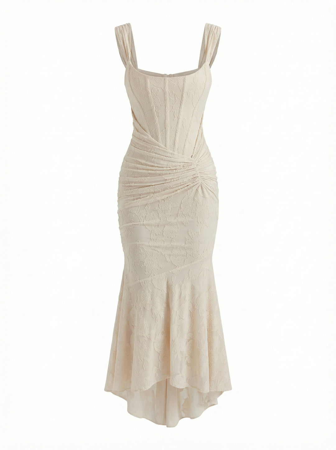 rihanna beige dress If Rihanna says I love your dress, you simply keep wearing the dress