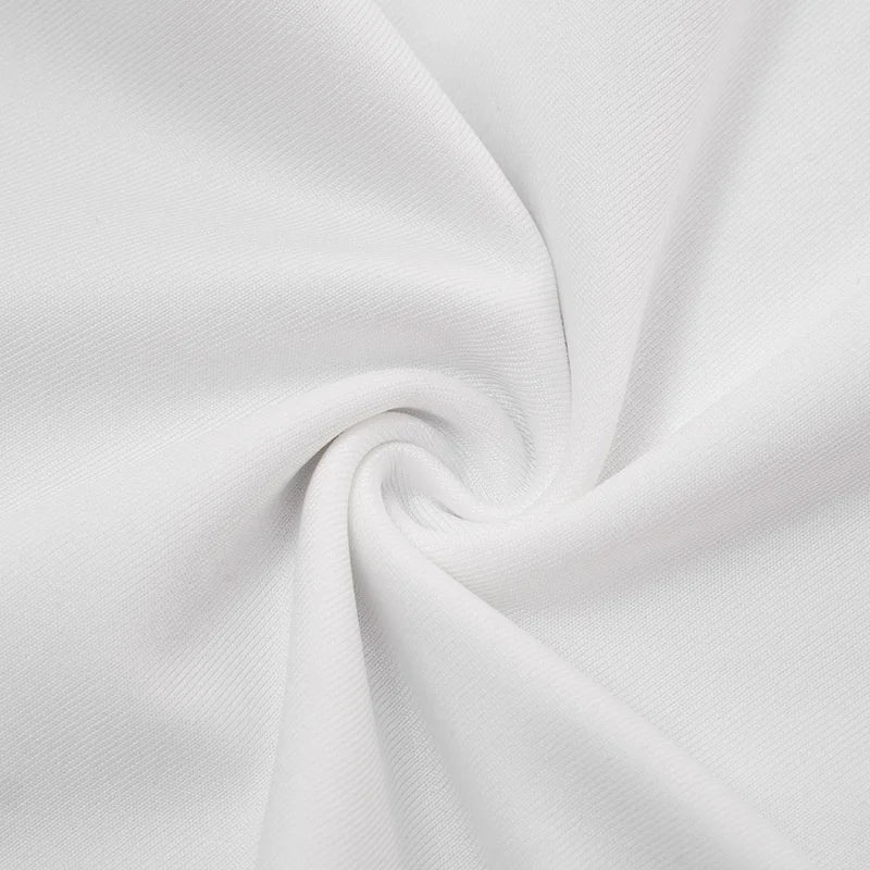 Close-up of white fabric with a subtle texture