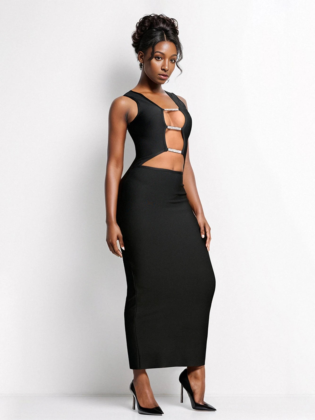 anabella maxi dress Misa Los Angeles Anabella Maxi Dress in Multi