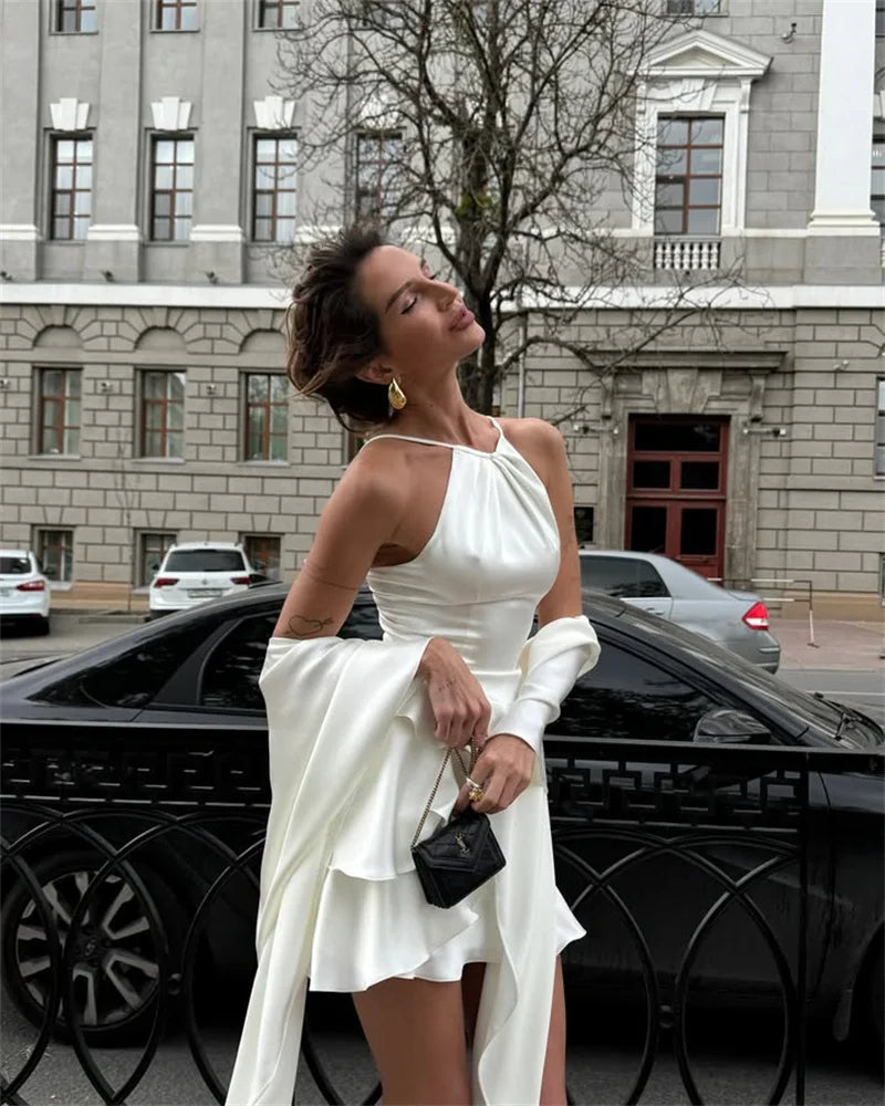 Gia Mini Dress - Elevate Your Evening Style White / L Gia Mini Dress - Elevate Your Evening Style White / L