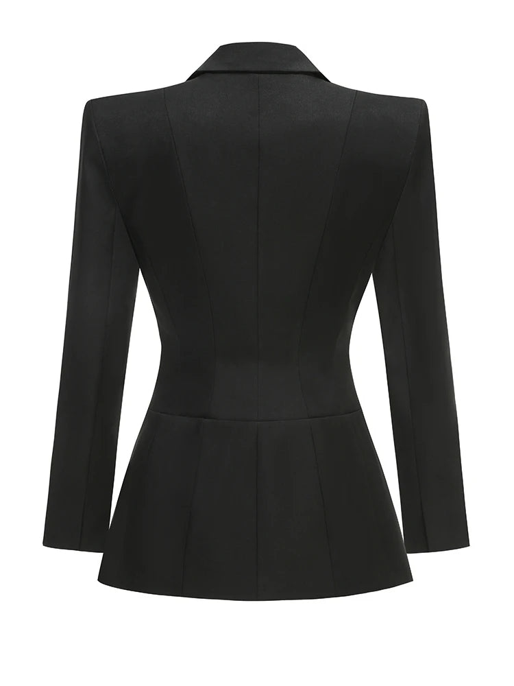 Black blazer on a white background