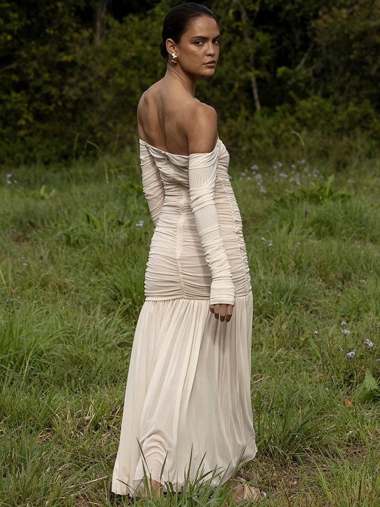lina maxi dress Lina Maxi Dress - Yellow Strapless Folded Overlay & Scarf